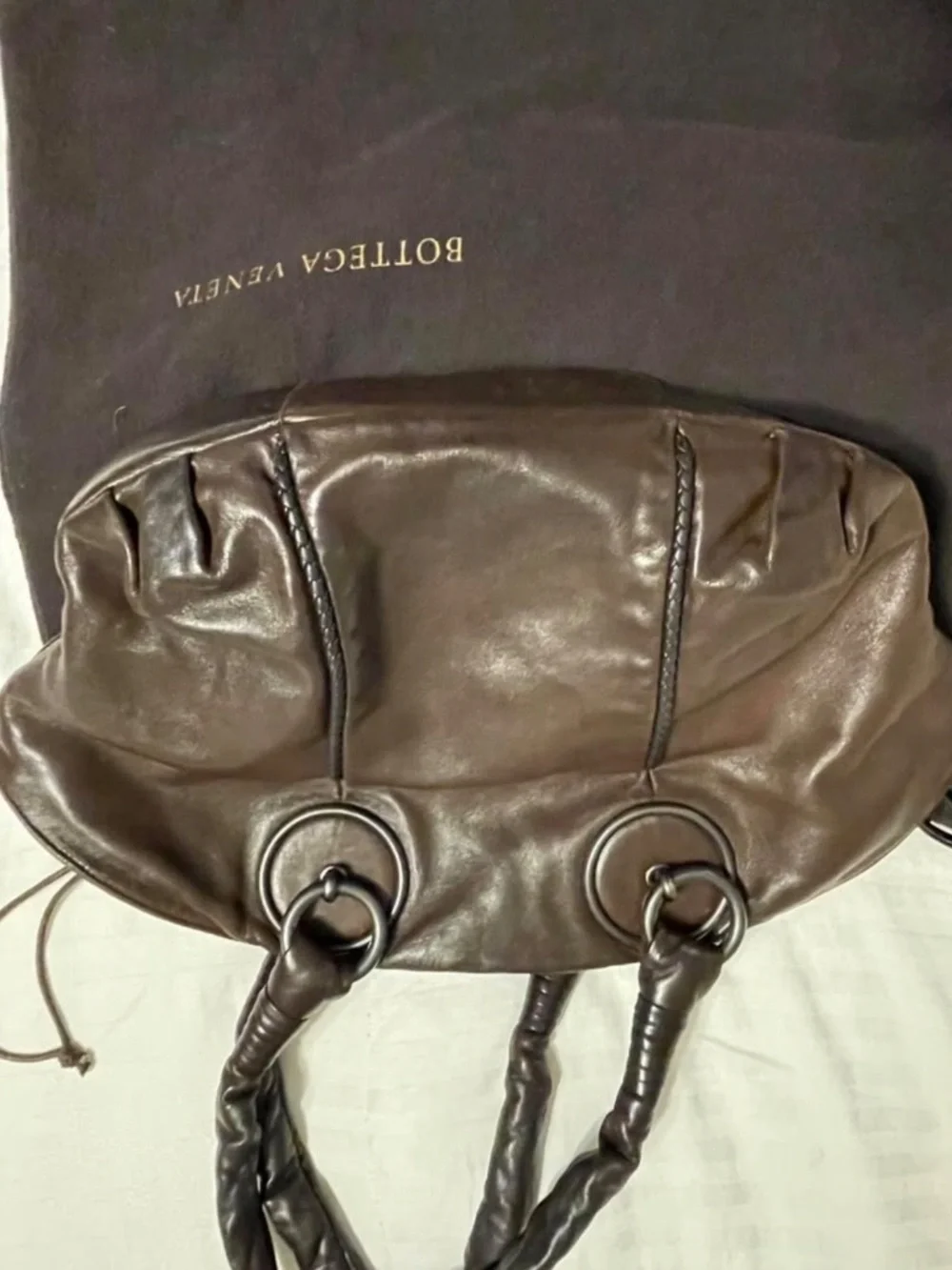 Vintage Bottega Veneta Ring Handle Top Handle Bag/Hobo